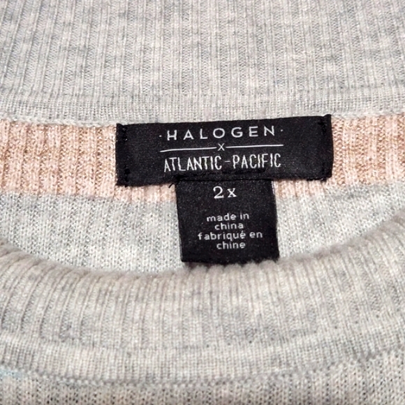 Halogen X Atlantic Pacific Shimmer Striped Sweater - Picture 3 of 6